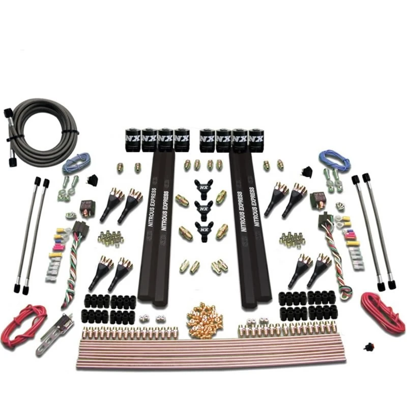 Nitrous Express SX2 Dual Stage/Alkohol 8 Solenoid Nitrous Kit (200-1200HP) ohne Flasche