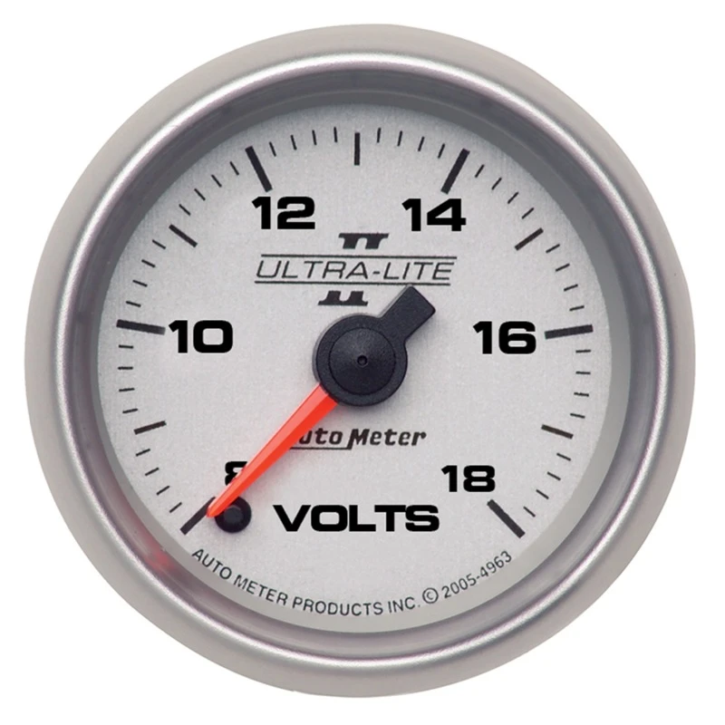 Autometer Ultra-Lite II 52mm 18 Volt Digitaler Schrittmotor Voltmeter