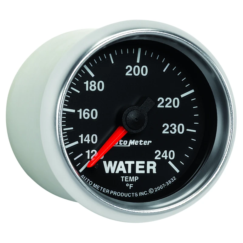 Autometer GS 52mm 120-240 Deg F Mechanical Water Temperature Gauge