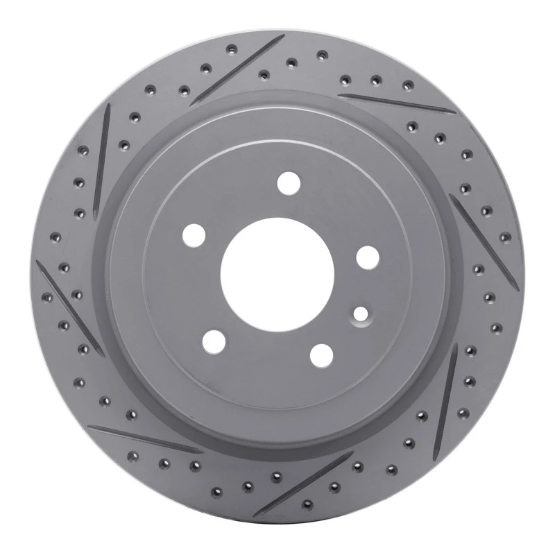 DFC 13-19 Cadillac ATS Rear Left Drilled & Slotted Geoperformance Rotor
