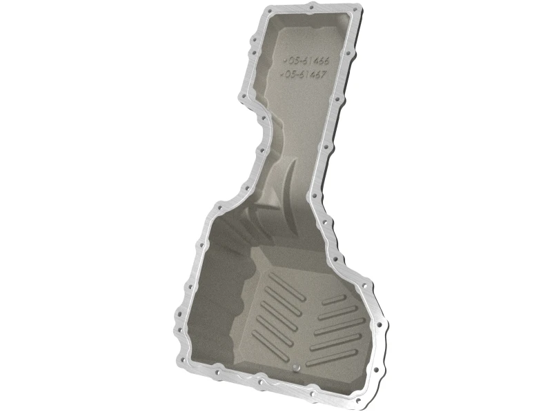 aFe GM Diesel Trucks 17-19 V8-6.6L L5P POWER Street Series Engine Oil Pan Raw w/ Machined Fins