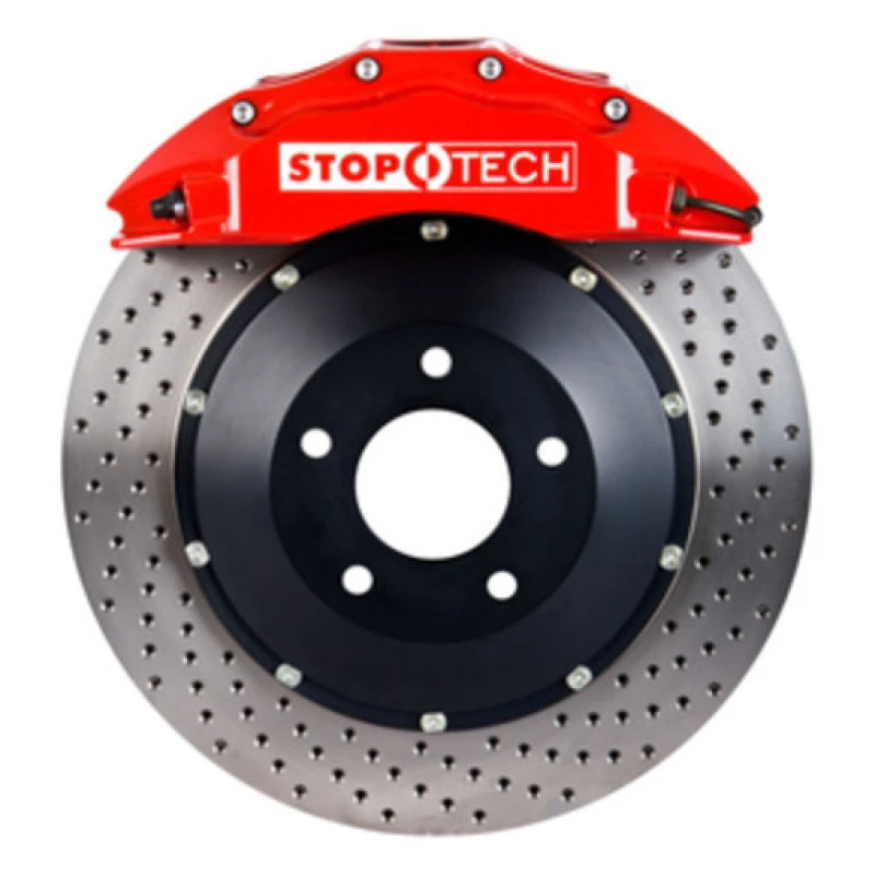stoptech_83.857.6700.72-6794df38dcf8f StopTech 08-10 Audi S5 Front BBK w/ Red ST-60 Calipers Drilled 380x32mm Rotors Pads Lines