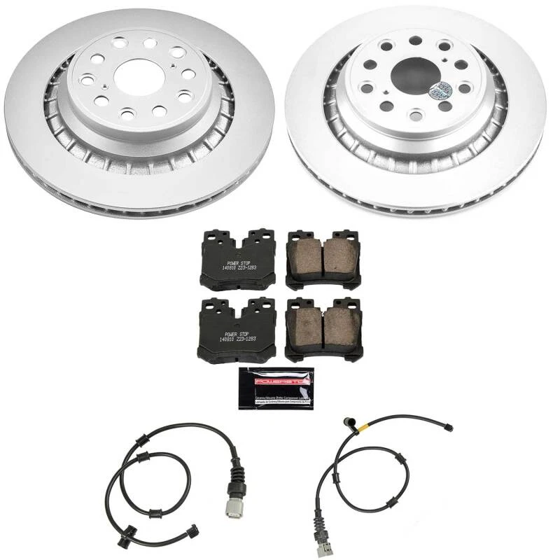 Power Stop 10-17 Lexus LS460 Rear Z23 Coated Brake Kit