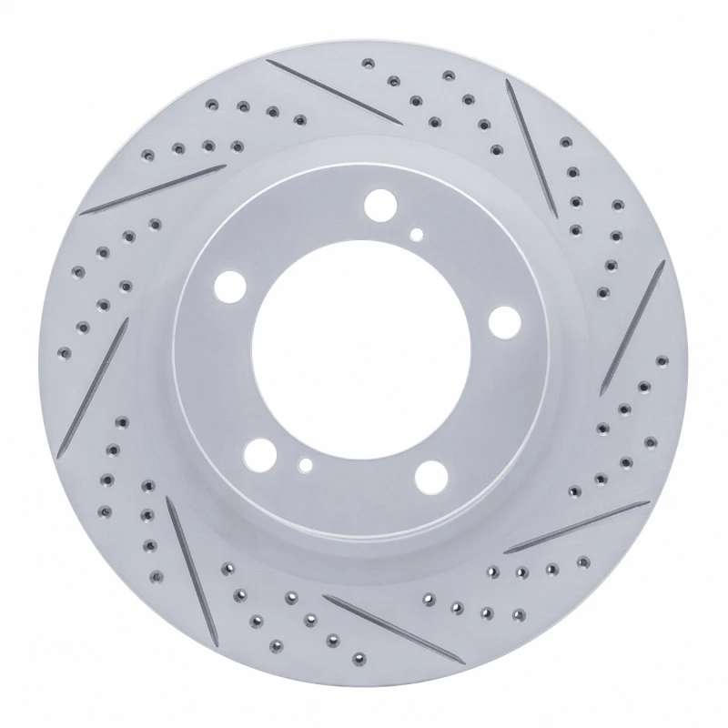 DFC 07-22 Lexus LX570 Front Right Drilled & Slotted Geoperformance Rotor