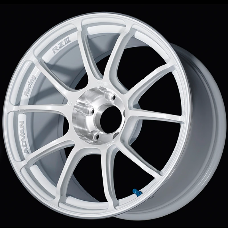Advan RZIII 18x9.0 / +35 Offset / 5x114.3 BC / 73mm Bore / Racing White Metallic & Diamond Cut