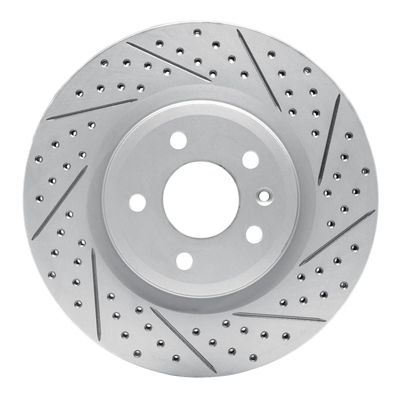 DFC 11-19 Ford Flex Front Right Drilled & Slotted Geoperformance Rotor