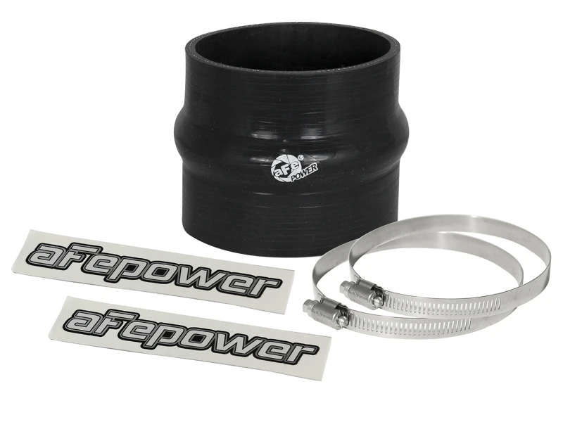 aFe Magnum FORCE Intake Coupling Kit (3-1/4IN ID to 3-1/8IN ID x 3IN L)Straight Coupler w Hump Black
