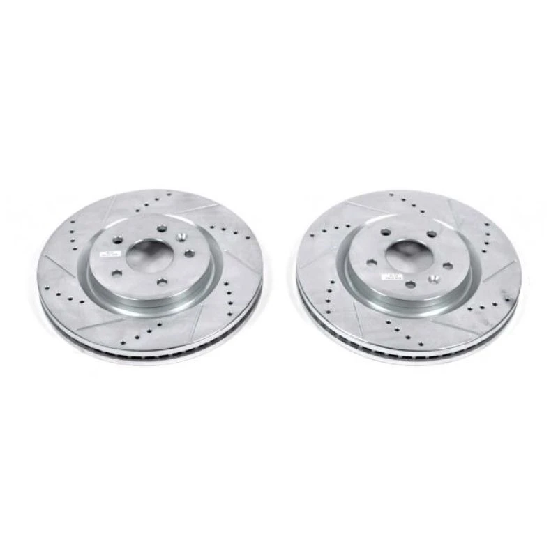 Power Stop 11-19 Ford Explorer Front Evolution Drilled & Slotted Rotors - Pair