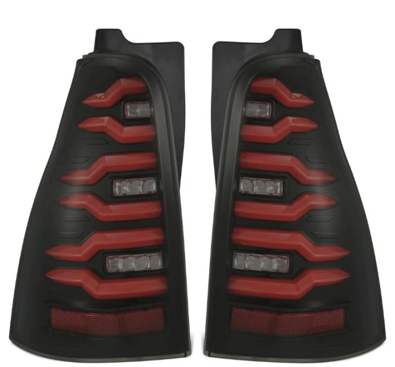 AlphaRex LUXX-Series LED Tail Lights Black/Red for 03-09 Toyota 4Runner