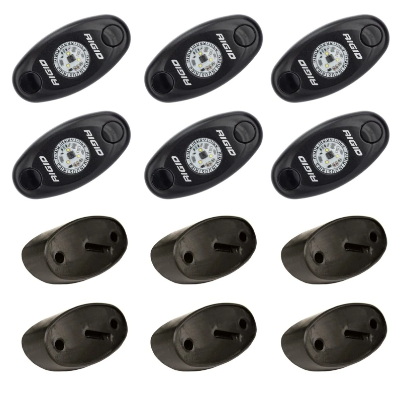 Rigid Industries Rock Light Kit - Cool White (6 Lichter)