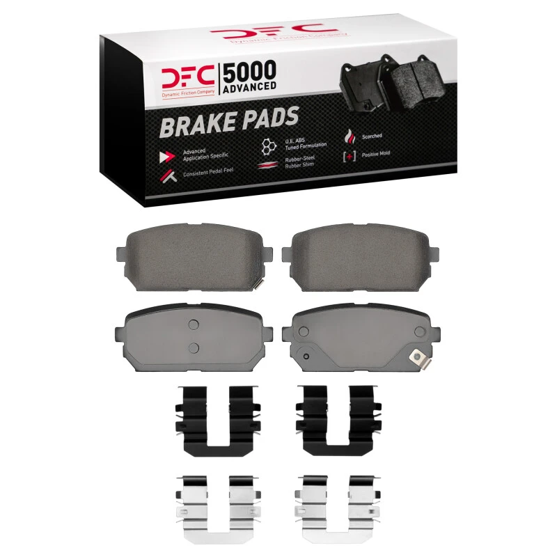 DFC 07-12 Kia Rondo (USA) Rear 5000 Advanced Ceramic Brake Pads and Hardware Kit