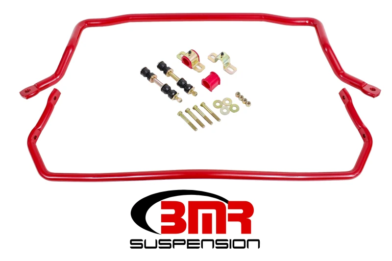 BMR 78-87 G-Body Front & Rear Sway Bar Kit w/ Bushings - Red