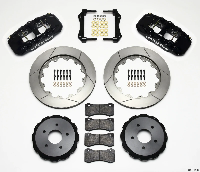 Wilwood AERO4 Hinterrad-Bremse-Kit 14,00 Zoll 97-04 Corvette C5/Z06 05-13 C6