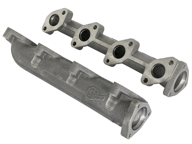 aFe BladeRunner Portiertes duktiler Eisen Auspuffkrümmer 08-10 Ford Diesel-LKW V8 6.4L (td)
