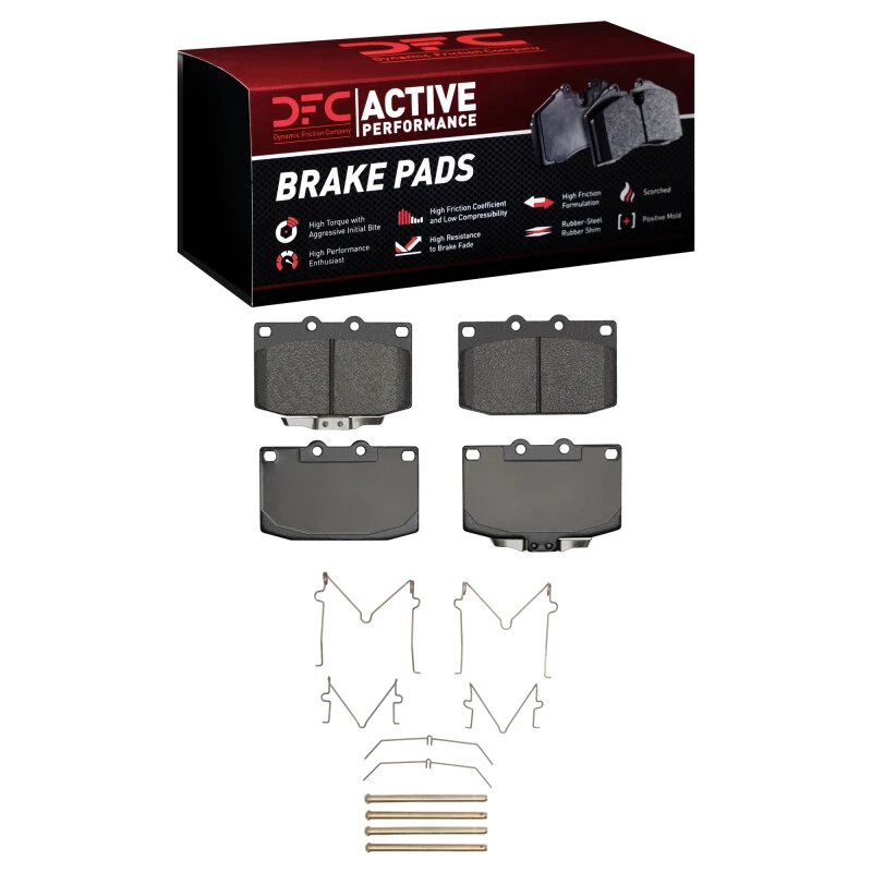 DFC 86-91 Mazda RX-7 Front Active Performance Pads and Hardware Kit