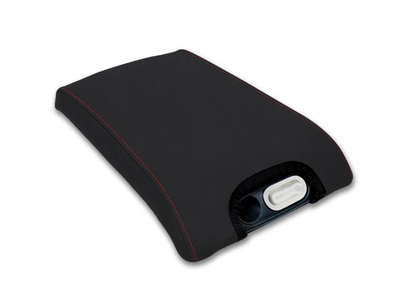 PRP 10-14 Ford Raptor Center Console Cover - Black with Red Stitch