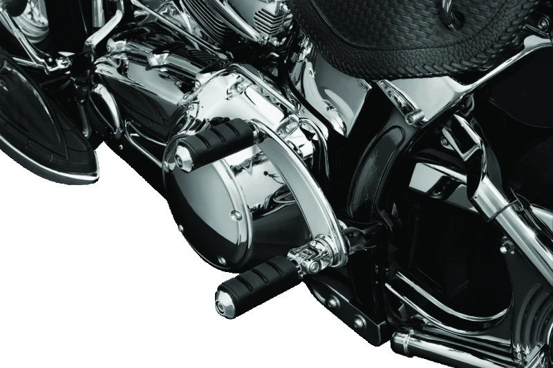 Kuryakyn Trident Small Fußrasten mit Male Mount Adaptern Chrom