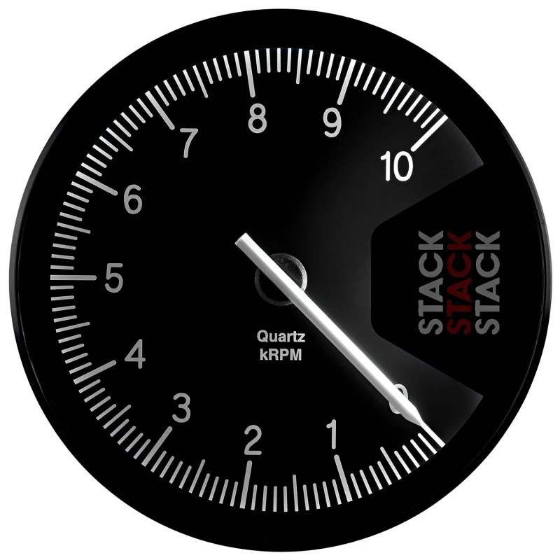 Autometer Stack Professional Action Replay 125mm 0-10K RPM Tachometer - Black