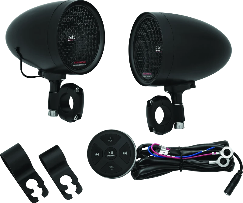 Kuryakyn Road Thunder Speaker Pods Bluetooth Audio Controller Schwarz