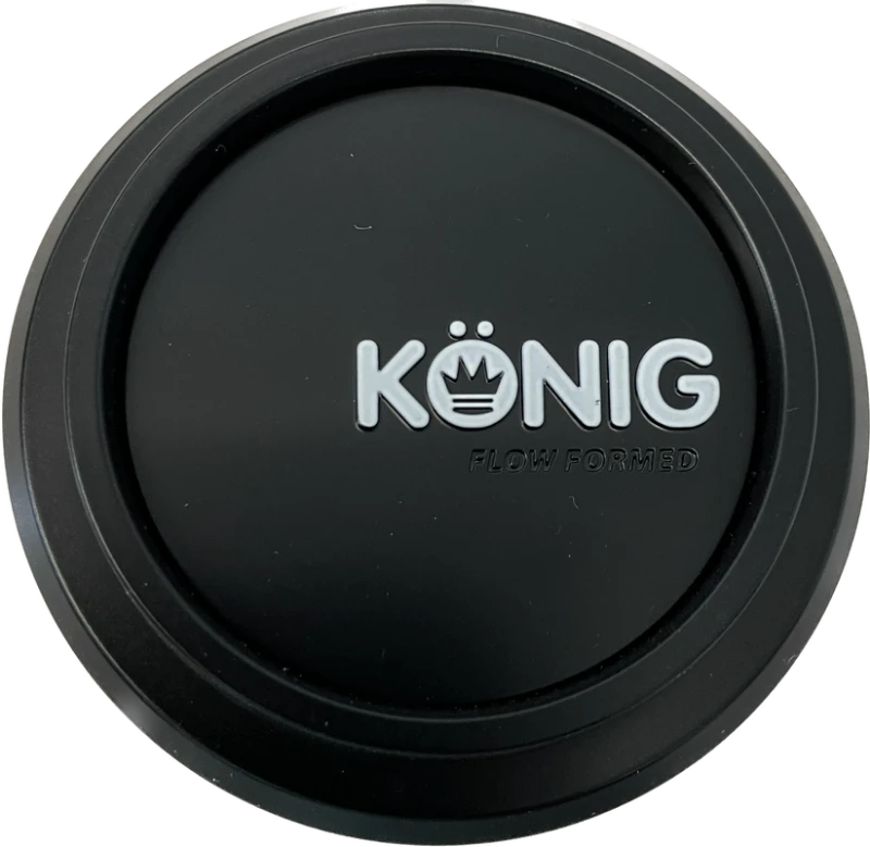 Konig Flow Formed Pop-in Center Cap - Heliogram/Neoform Black