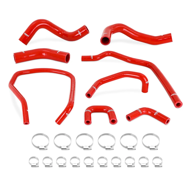 Mishimoto 04-10 Infiniti QX56 / 04-14 Titan Silikon-Kühlmittel-Schlauch-Kit - Rot