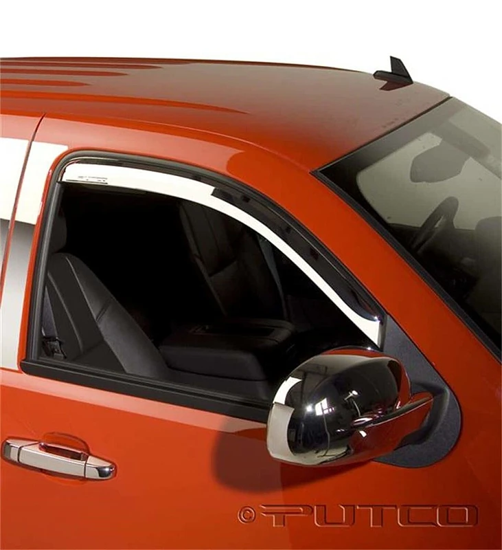 Putco 14-18 GMC Sierra LD - (Nur Vorne) Exkl. normale Kabine Element Chrome Fenster-Visiere