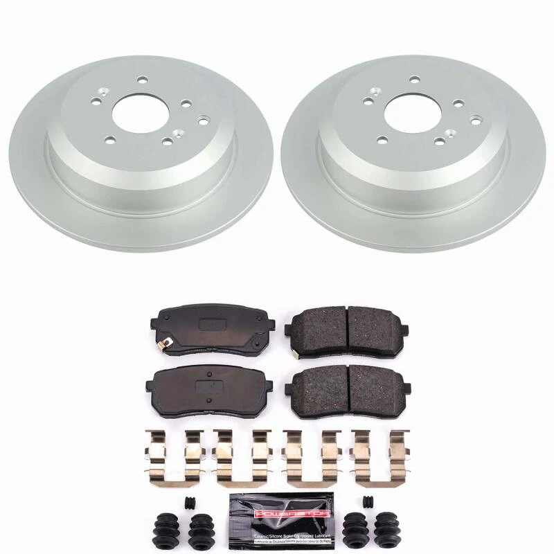 Power Stop 07-12 Hyundai Veracruz Rear Z23 Coated Brake Kit