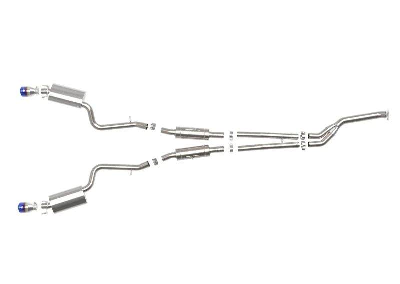 aFe POWER Takeda 16-17 Lexus IS200t L4-2.0L (t) 2,5 Zoll-3 Zoll 304 SS CB Auspuff mit blauer Spitze