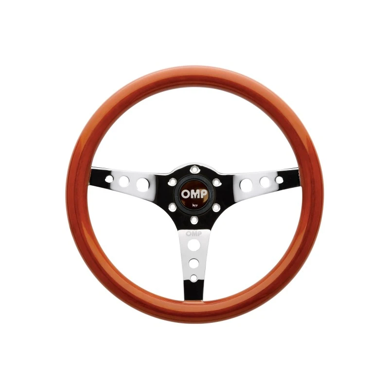 OMP Mugello Wooden Steering Wheel 350mm Handgrip Oval25X23mm