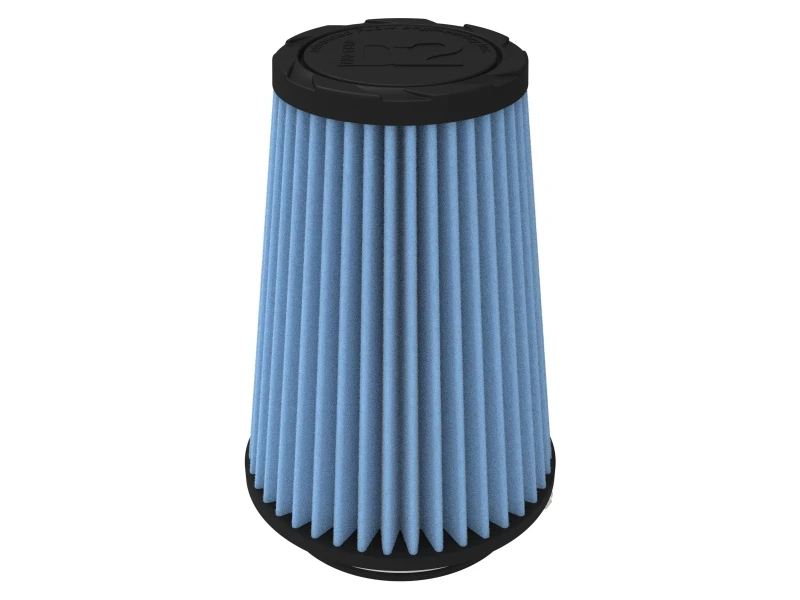 aFe POWER Universal Clamp-On Air Filter w/ D2 Dura-Dry Media - 3-1/2in F x 5in B x 3-1/2in T x 7in H