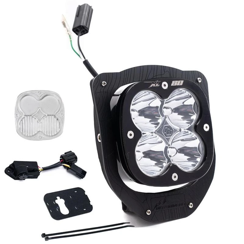 Baja Designs XL Pro (D/C) Scheinwerfer-Kit mit Dimmer für 2024 Husqvarna FE350S/FE350W/FE450