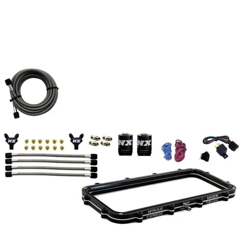 Nitrous Express Holley High Ram Plenum Nitrous Platten-Kit ohne Flasche