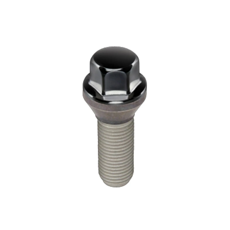 McGard Hex-Schraubenbolzen (Kegelsitz) M12X1,25 / 17mm Sechskant / 25,6mm Schaftlänge (Box mit 50 Stück) - Schwarz