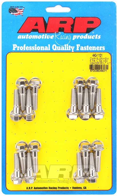 ARP Chrysler Hemi 5.7/6.1L SS Hex Header Bolt Kit für Chrysler 5.7/6.1L Hemi