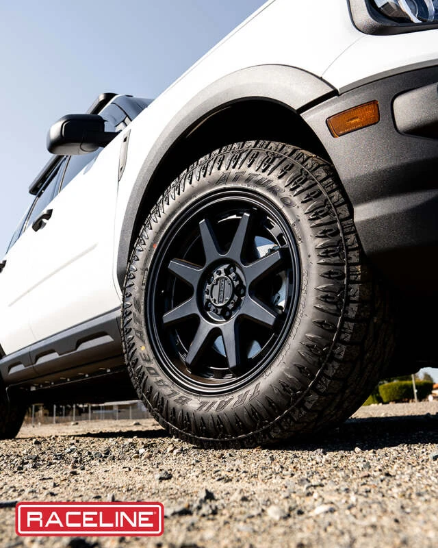 Raceline 947B Scout 16x8in / 8x165.1 BP / 0mm Offset / 125.2mm Bore - Satin Black Wheel