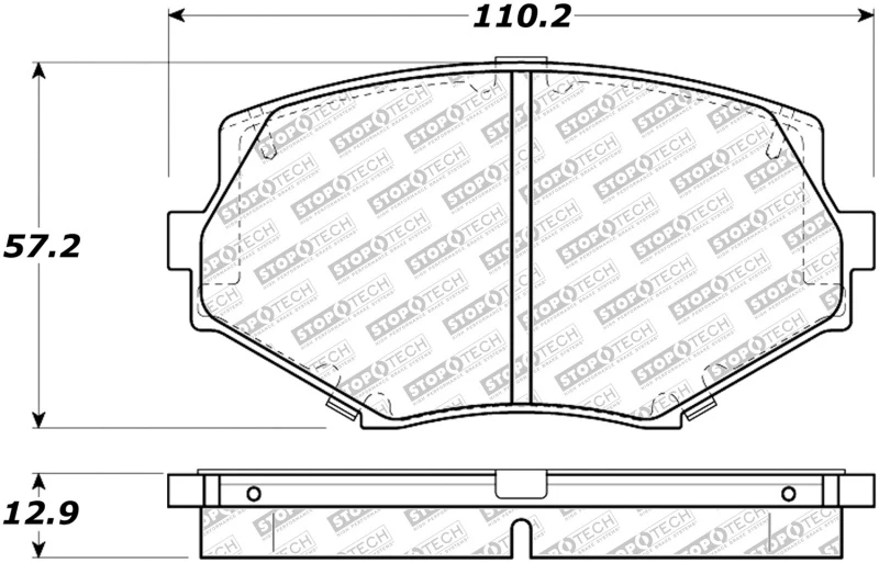 stoptech_305.06350-6794e2c3aa317 StopTech 94-97 / 99-02 Mazda Miata Street Select Front Brake Pads