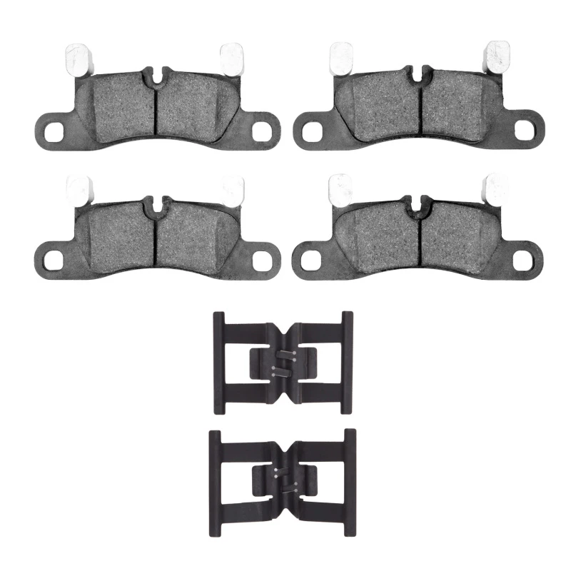 DFC 11-14 Porsche Cayenne Rear 5000 Advanced Low Metallic Brake Pads and Hardware Kit