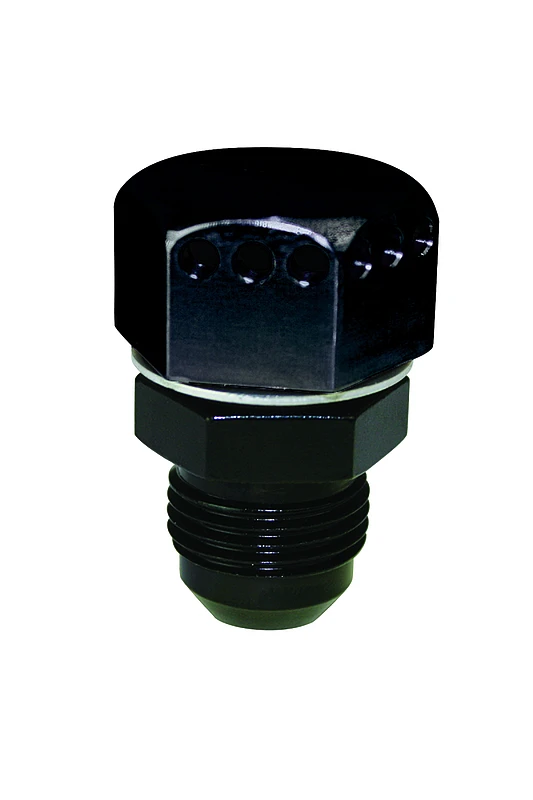 Moroso Positive Seal Vented Fitting -10AN Male - Aluminum - Single