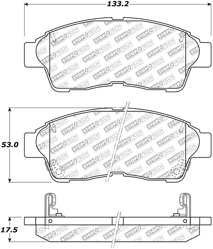 StopTech Street Select Brake Pads - Front