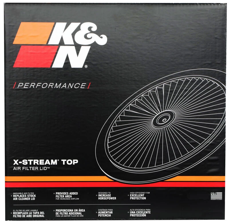 K&N X-Stream Top Filter X-Stream 14in OD - Red