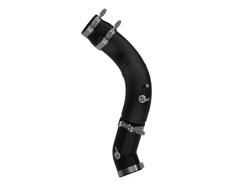 aFe BladeRunner 3-1/2in Aluminum Cold Charge Pipe Black RAM Diesel Trucks 25-26 L6-6.7L (td)