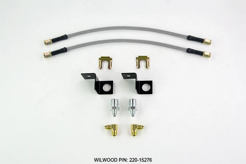Wilwood Flexline Kit 14 inch -3 M10-1.5 IF 1/8 NPT 90 Degree