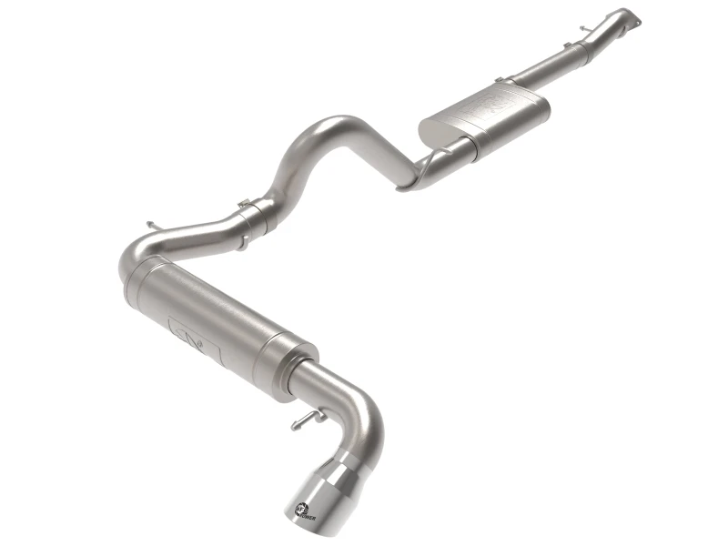 aFe Apollo GT 3 Zoll 409 SS Cat-Back Auspuff 2021 Ford Bronco L4-2,3L (t)/V6-2,7L (tt) mit polierten Tips