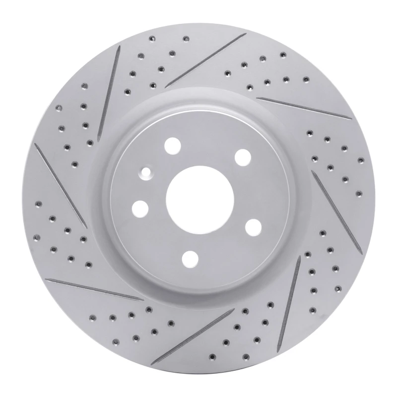 DFC 09-17 Buick Regal Front Left Drilled & Slotted Geoperformance Rotor