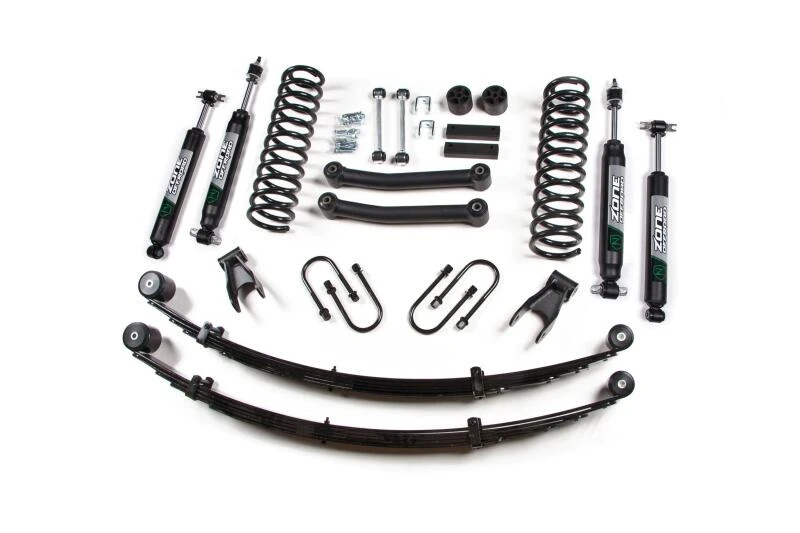 Zone Offroad 4.5 Zoll Lift Kit für 1984–2001 Jeep Cherokee XJ mit Hinterradfedern