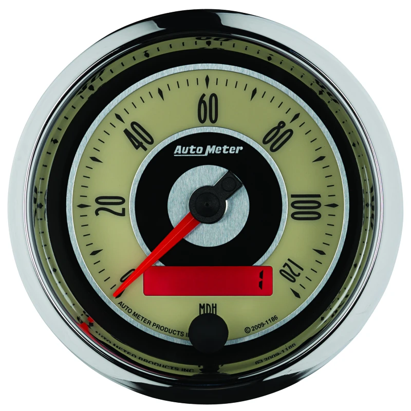 AutoMeter Gauge Speedometer 3-3/8in. 120MPH Elec. Programmable Cruiser