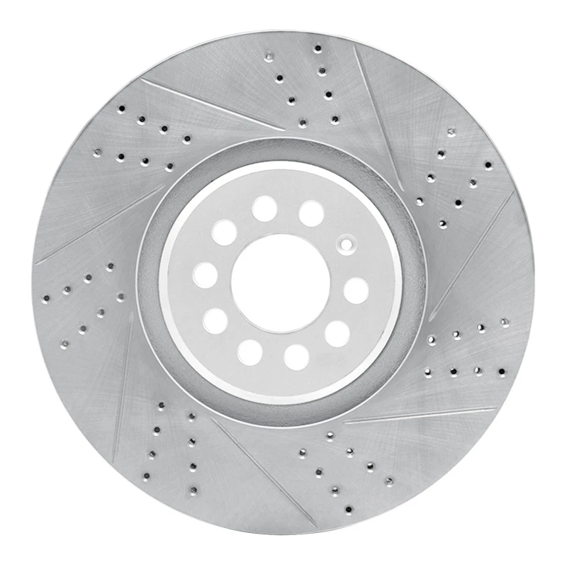 DFC 04-06 Audi Tt Quattro Right Front Drilled & Slotted Geoperformance Rotor
