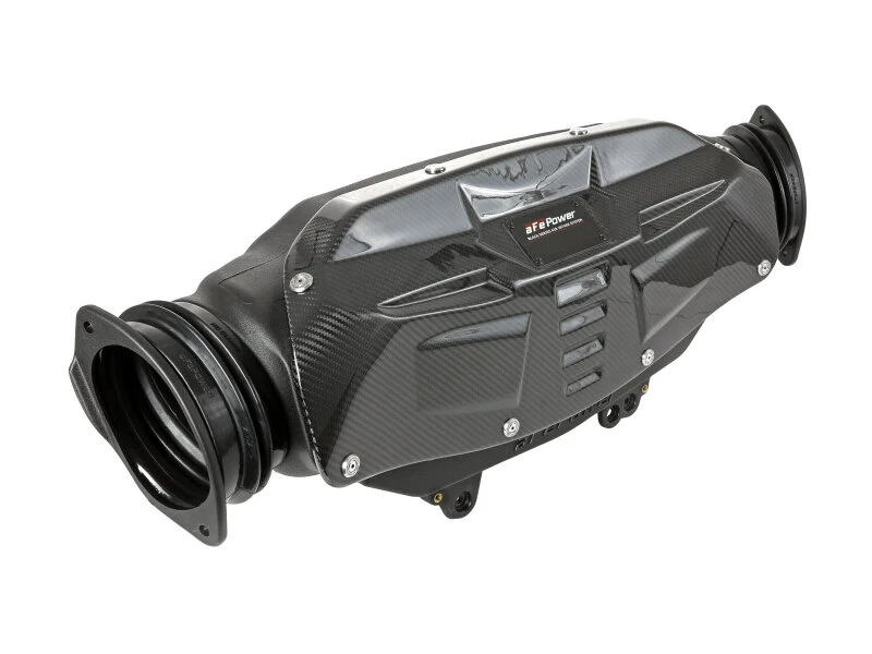 aFe 2020 Corvette C8 Black Series Carbon Fiber Kaltluft-Ansaugsystem mit Pro DRY S Filtern