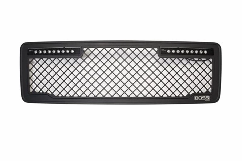 Putco 13-14 Ford F-150 - Lighted (w/ 10in Luminix Light Bar) Lighted Boss Grille