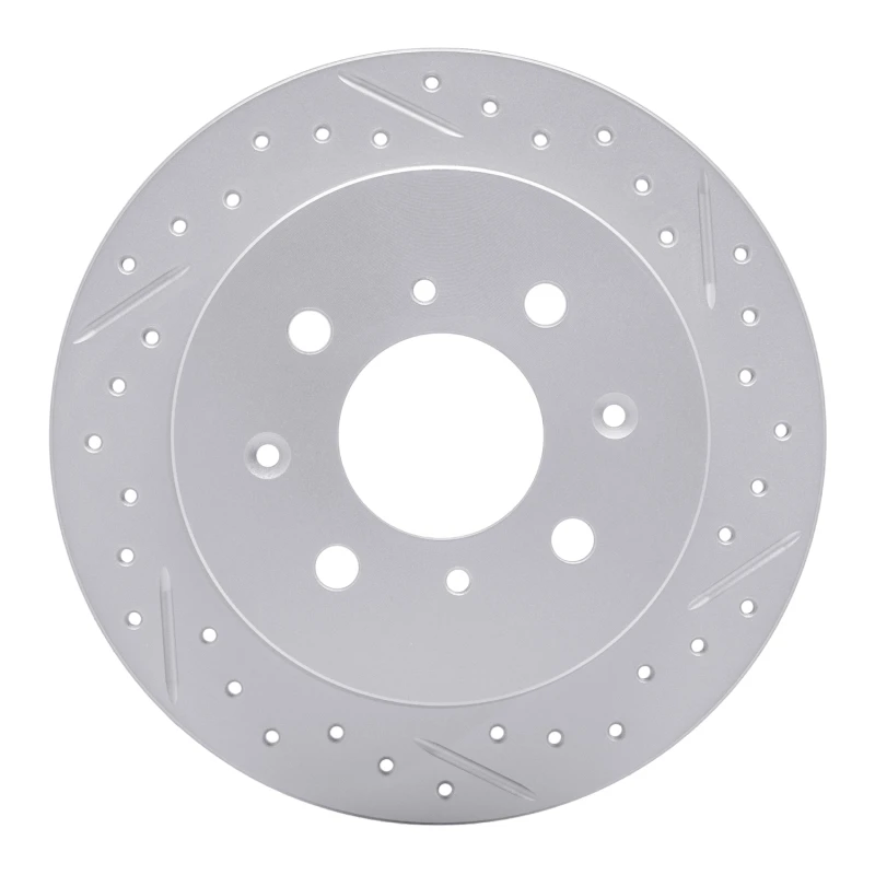 DFC 88-01 Acura Integra Rear Right Drilled & Slotted Geoperformance Rotor